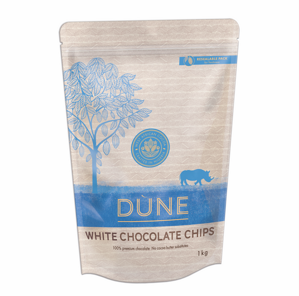 DÙNE WHITE CHOCOLATE CHIPS, 1kg